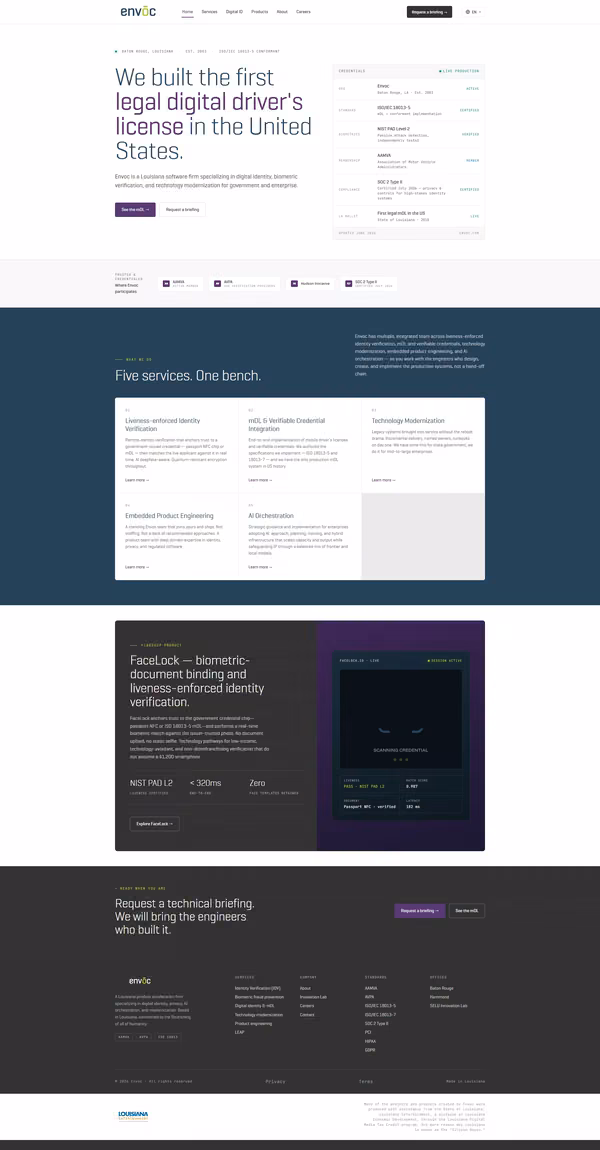 Envoc site preview
