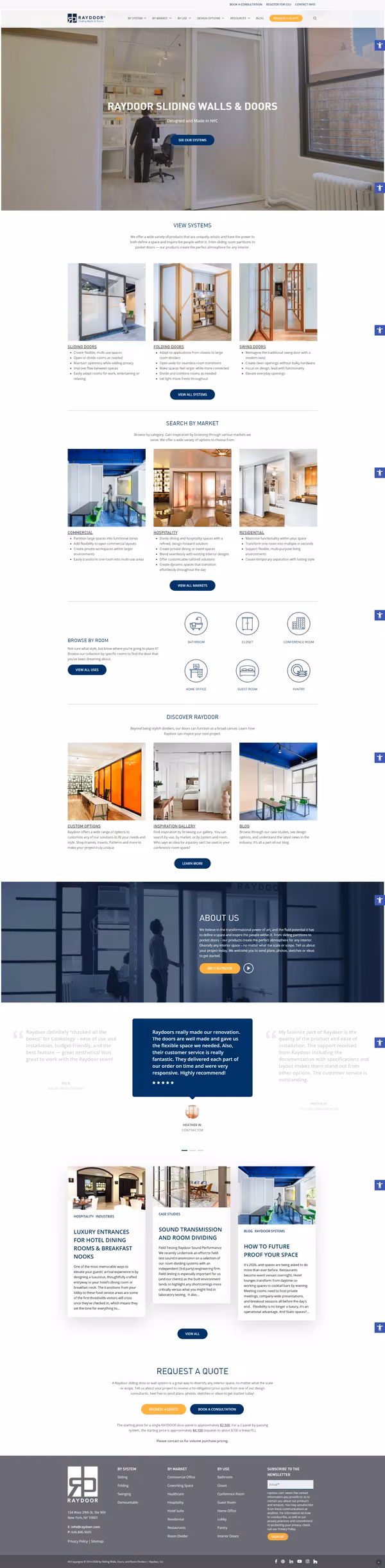Raydoor site preview