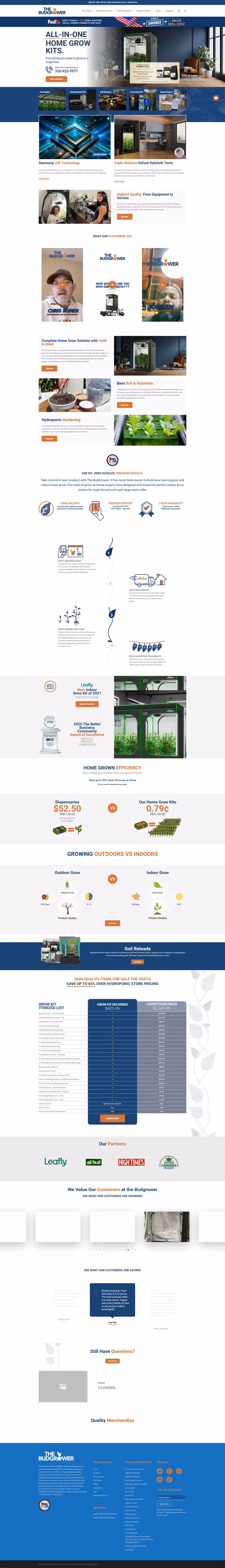 The Bud Grower site preview